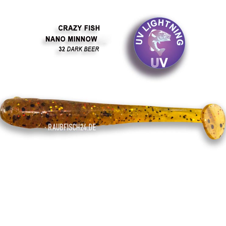 Crazy Fish Nano Minnow 32 Dark Beer