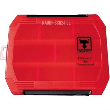 Jackall 1500D W Open Tackle Box S Clear Red
