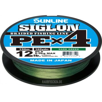 Sunline Siglon PE X 4 Dunkelgrün 150m